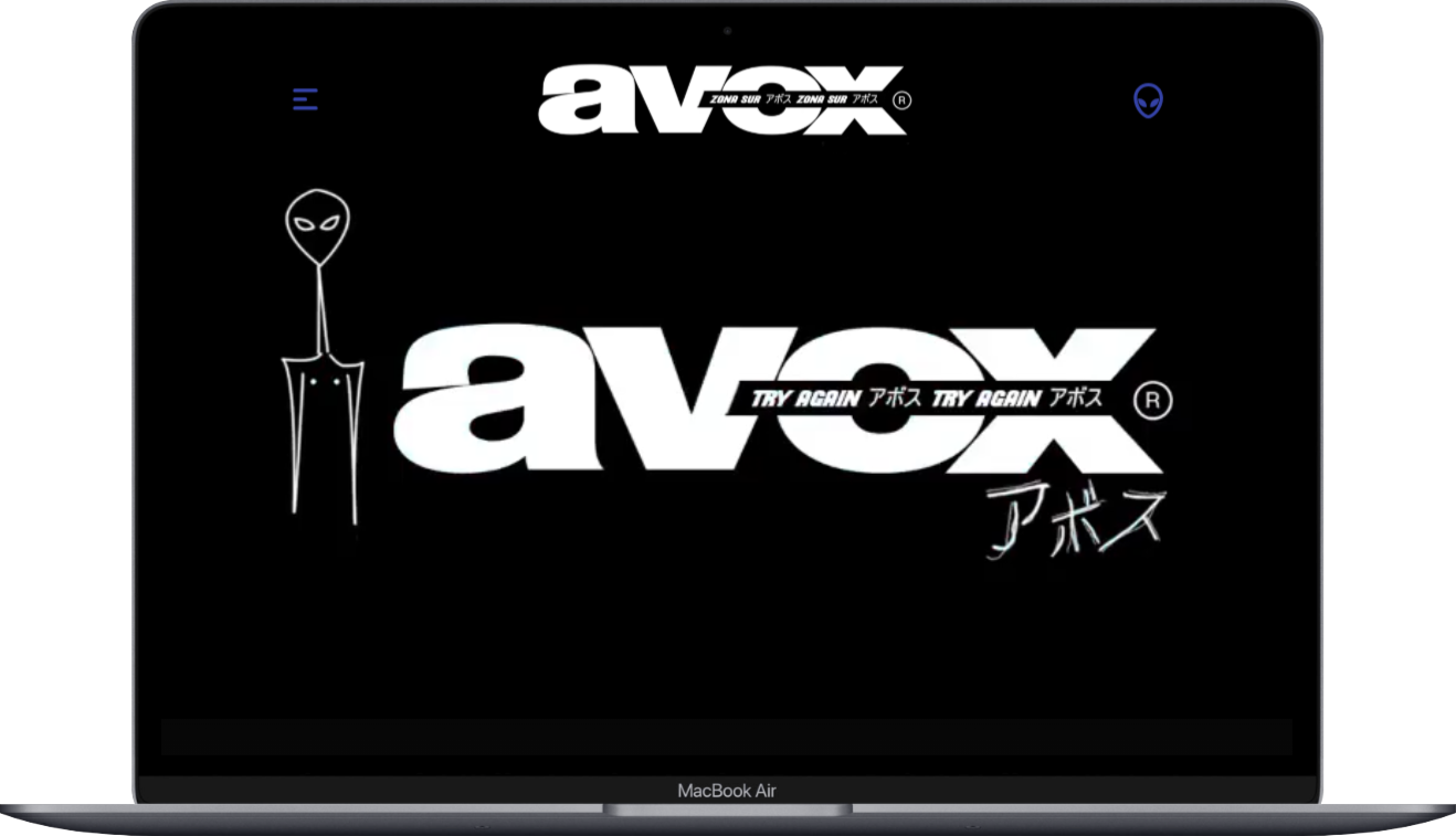 sitio web avox