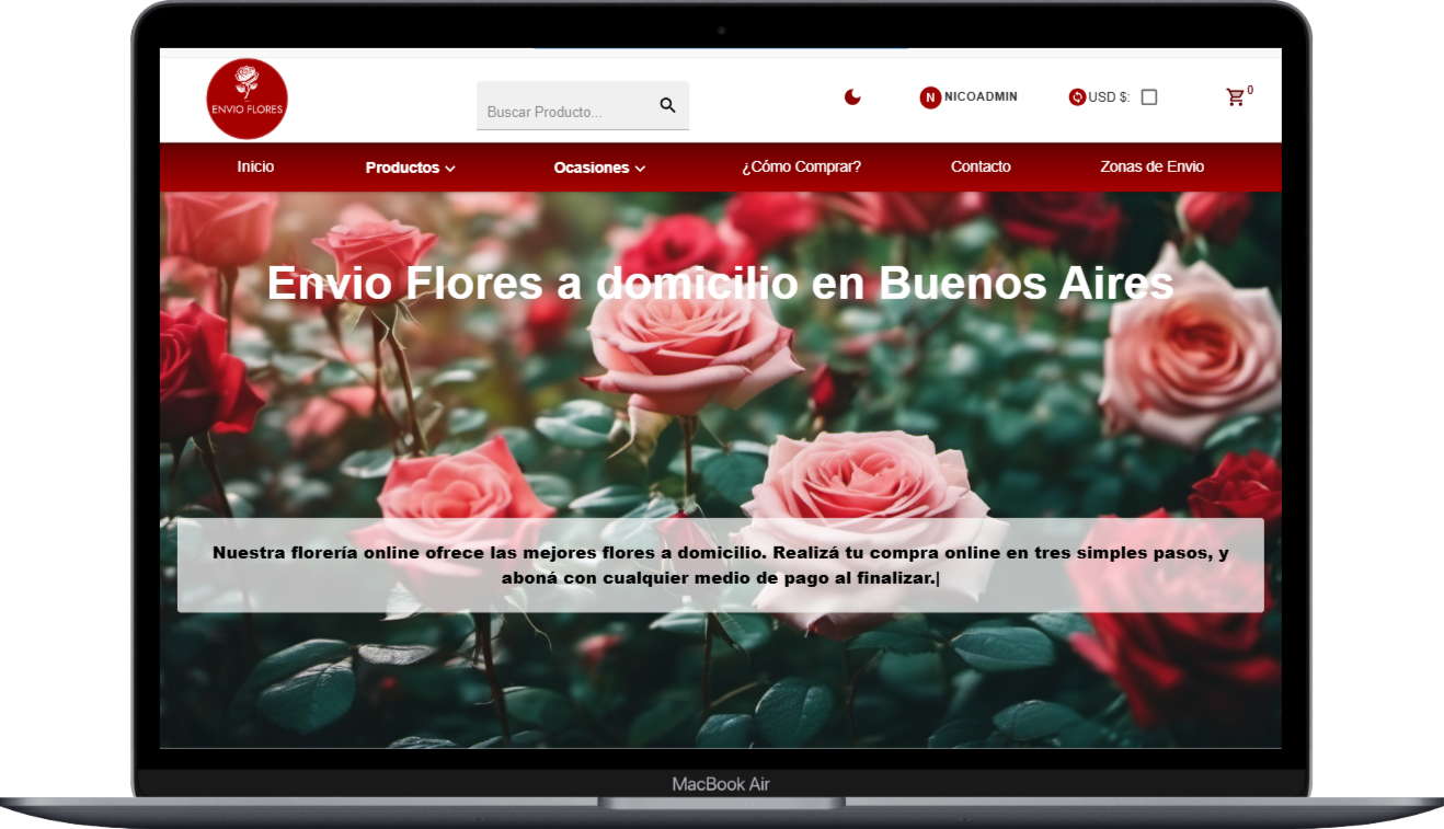 sitio web envio flores
